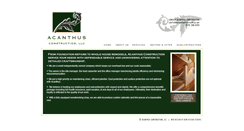 Desktop Screenshot of acanthusconstruction.net